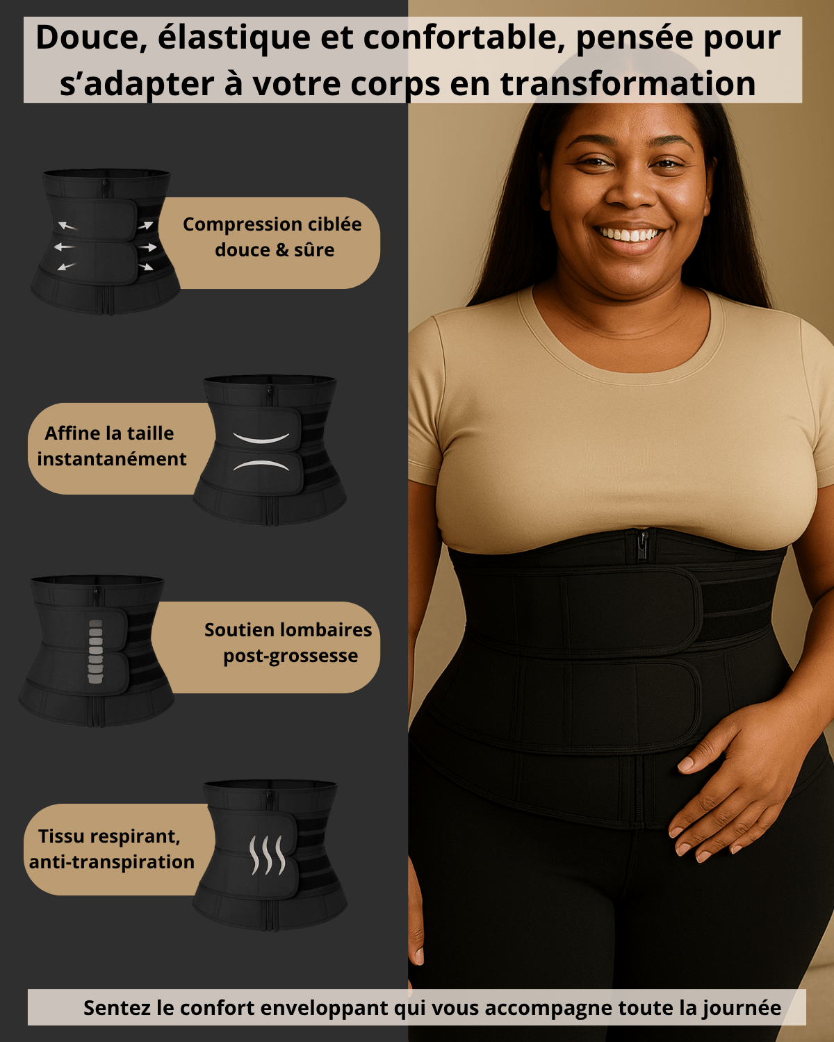 Pack Ultimate – Le coffret complet qui soutient ton ventre, ton dos… et ta confiance après bébé - Pure Sculpt